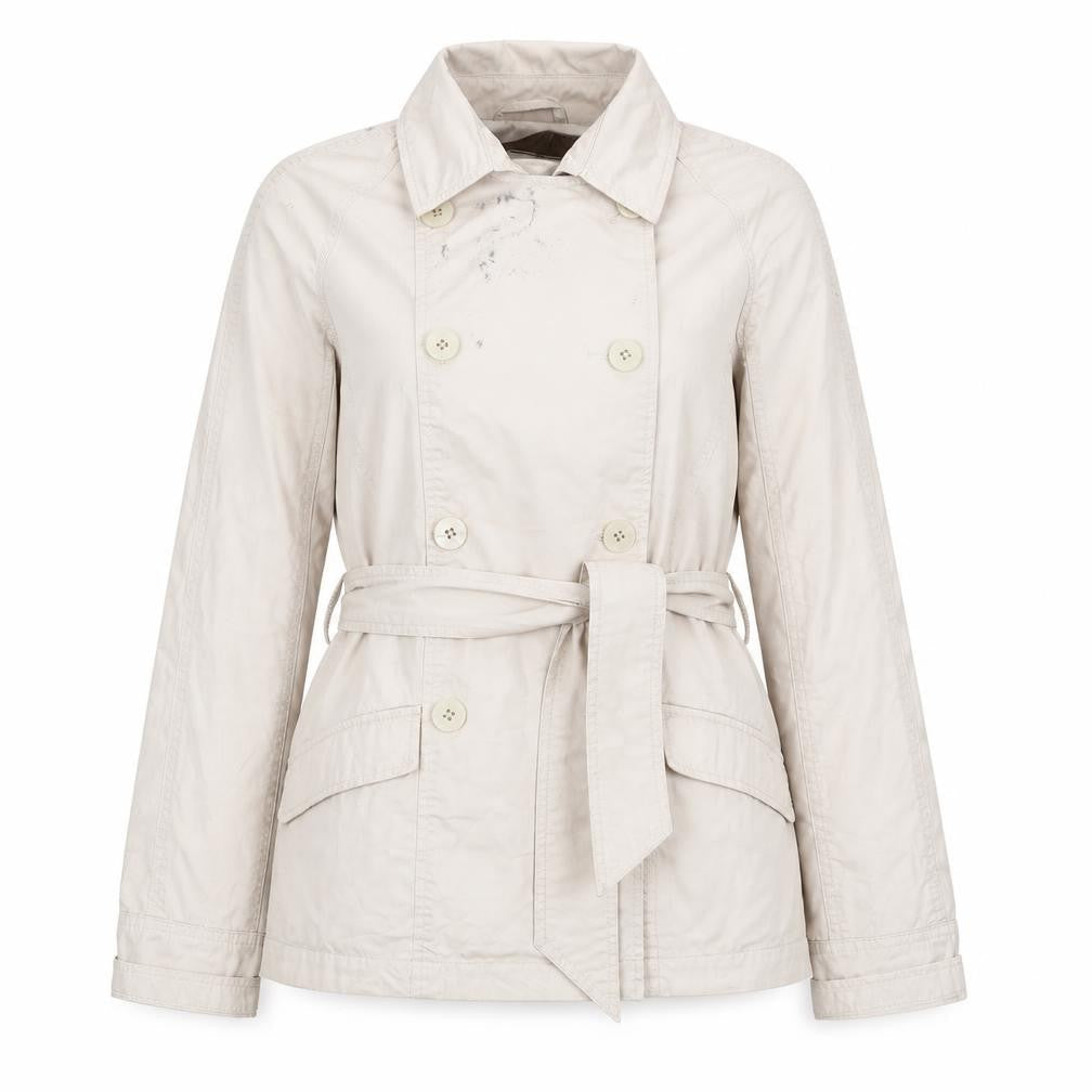 Womens UK Size 8 Boohoo Beige Trench Coat