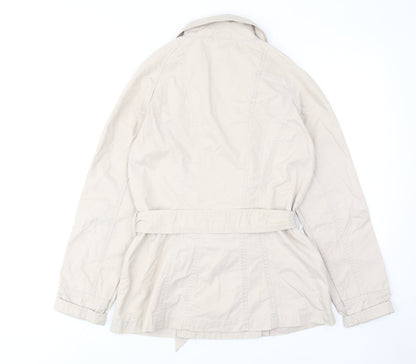 Womens UK Size 8 Boohoo Beige Trench Coat