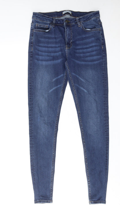 Carpe Omnia Womens Blue Cotton Skinny Jeans Size 30 in L30 in Regular Zip