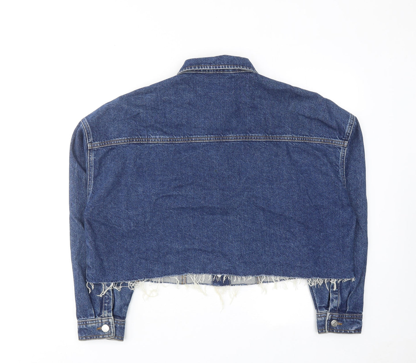 NA-KD Womens Blue Jacket Size 6 Button