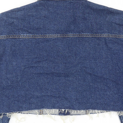 NA-KD Womens Blue Jacket Size 6 Button