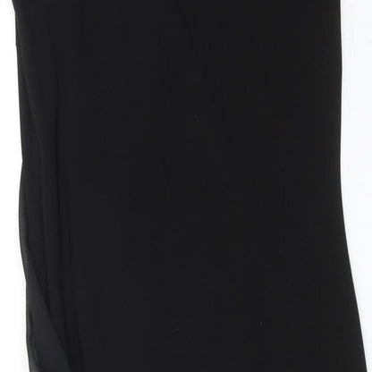Wallis Womens Black Polyester A-Line Size 10 Round Neck Pullover