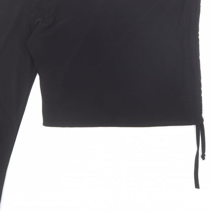 Womens UK Size 14 PRETTYLITTLETHING Black Basic Blouse