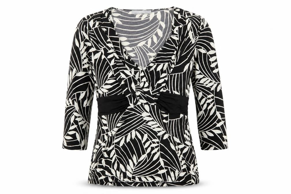 Womens UK Size 10 Wallis Black Basic Blouse