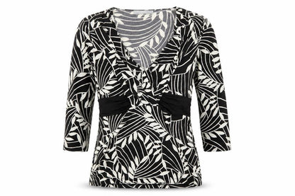 Womens UK Size 10 Wallis Black Basic Blouse