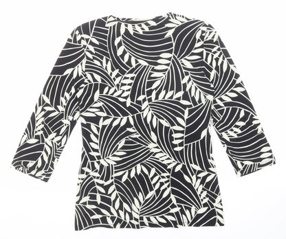 Womens UK Size 10 Wallis Black Basic Blouse