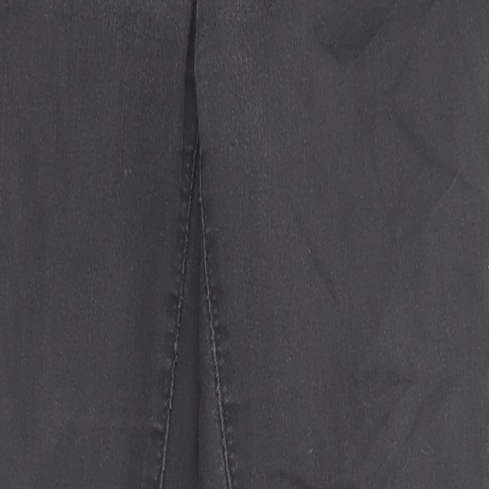 Topshop Womens Grey Cotton Skinny Jeans Size 28 L32 in Regular Zip