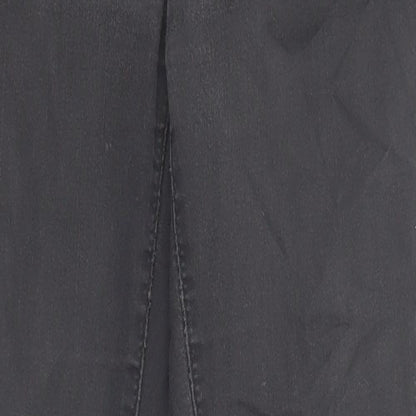 Topshop Womens Grey Cotton Skinny Jeans Size 28 L32 in Regular Zip