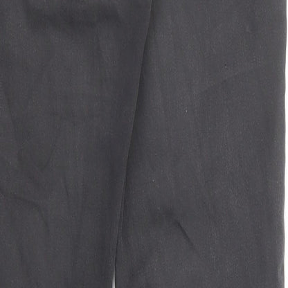 Topshop Womens Grey Cotton Skinny Jeans Size 28 L32 in Regular Zip