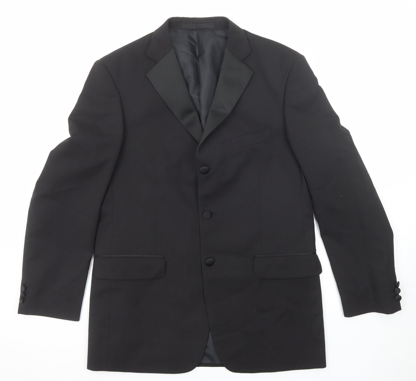 Mens UK Size 40 Marks and Spencer Regular Black Suit Jacket