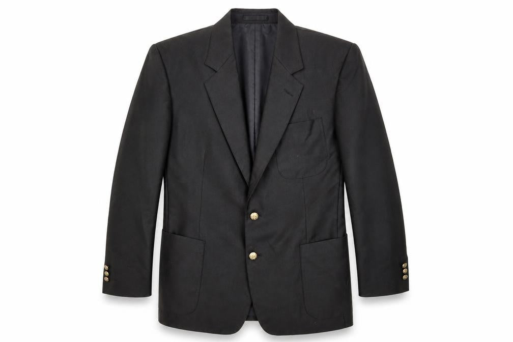Mens UK Size 42 Essentials Regular Black Suit Jacket