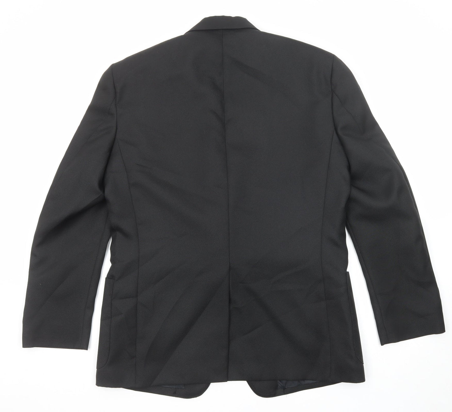 Mens UK Size 42 Essentials Regular Black Suit Jacket