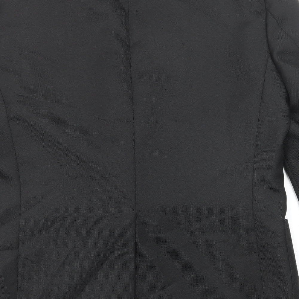 Mens UK Size 42 Essentials Regular Black Suit Jacket