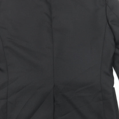 Mens UK Size 42 Essentials Regular Black Suit Jacket