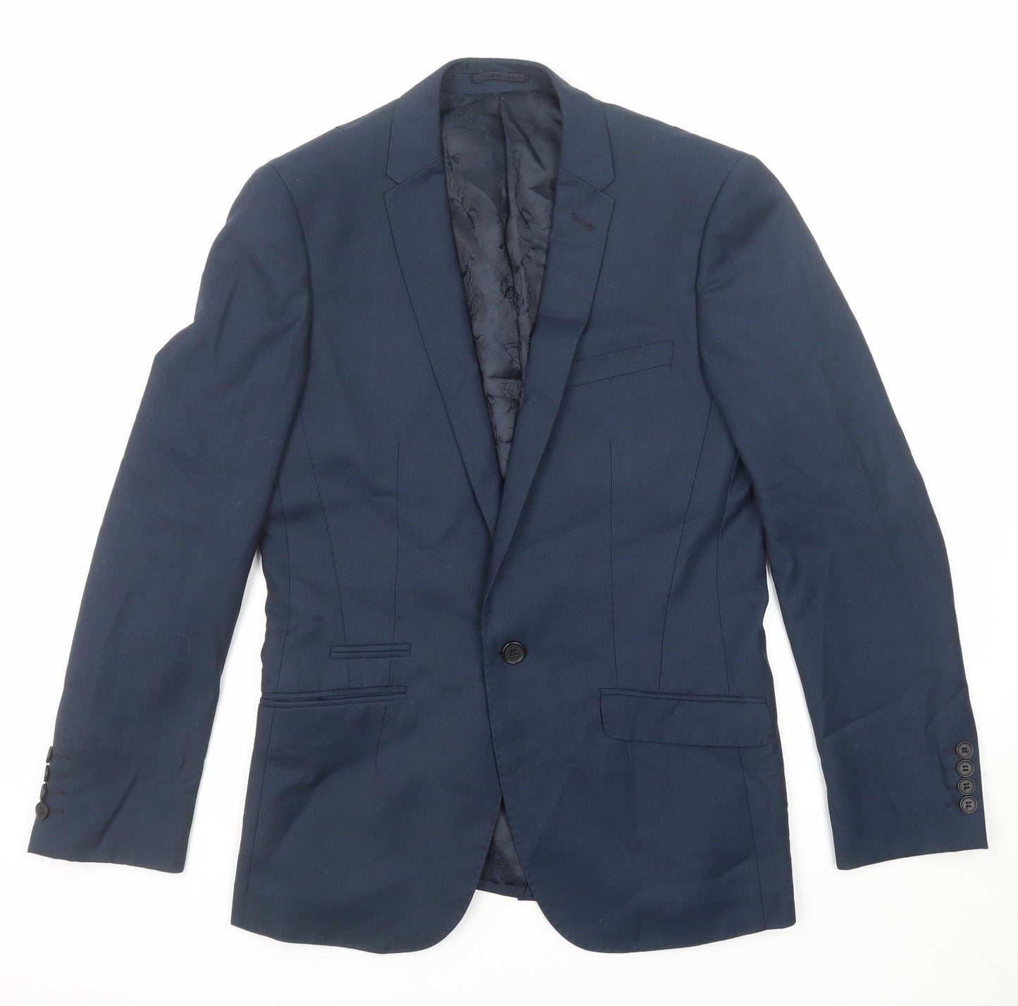 Mens UK Size 36 Harry Brown Regular Blue Suit Jacket