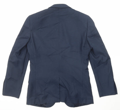 Mens UK Size 36 Harry Brown Regular Blue Suit Jacket