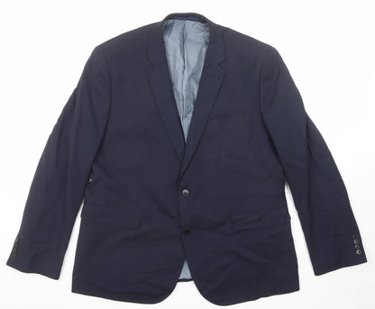 Mens UK Size 48 Burton Regular Blue Suit Jacket