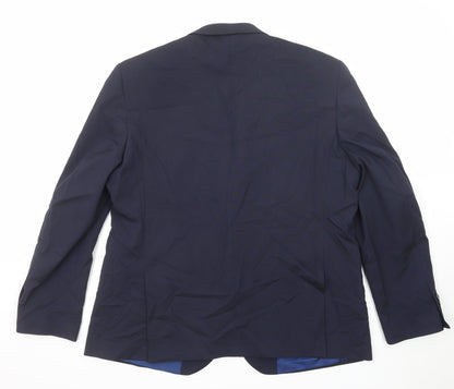 Mens UK Size 48 Burton Regular Blue Suit Jacket