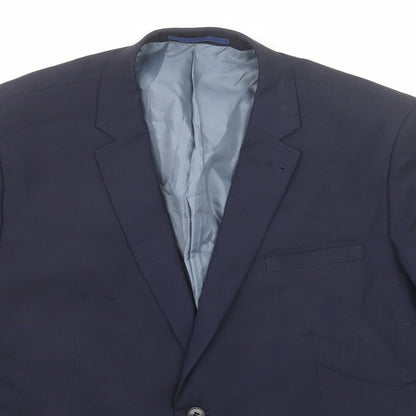 Mens UK Size 48 Burton Regular Blue Suit Jacket