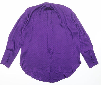 Womens UK Size 12 Principles Purple Basic Blouse