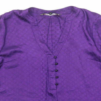 Womens UK Size 12 Principles Purple Basic Blouse