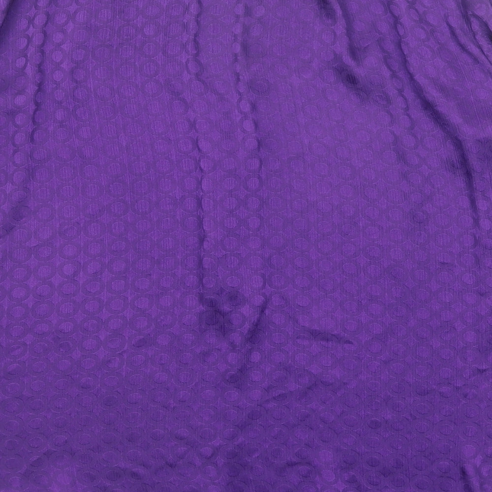 Womens UK Size 12 Principles Purple Basic Blouse