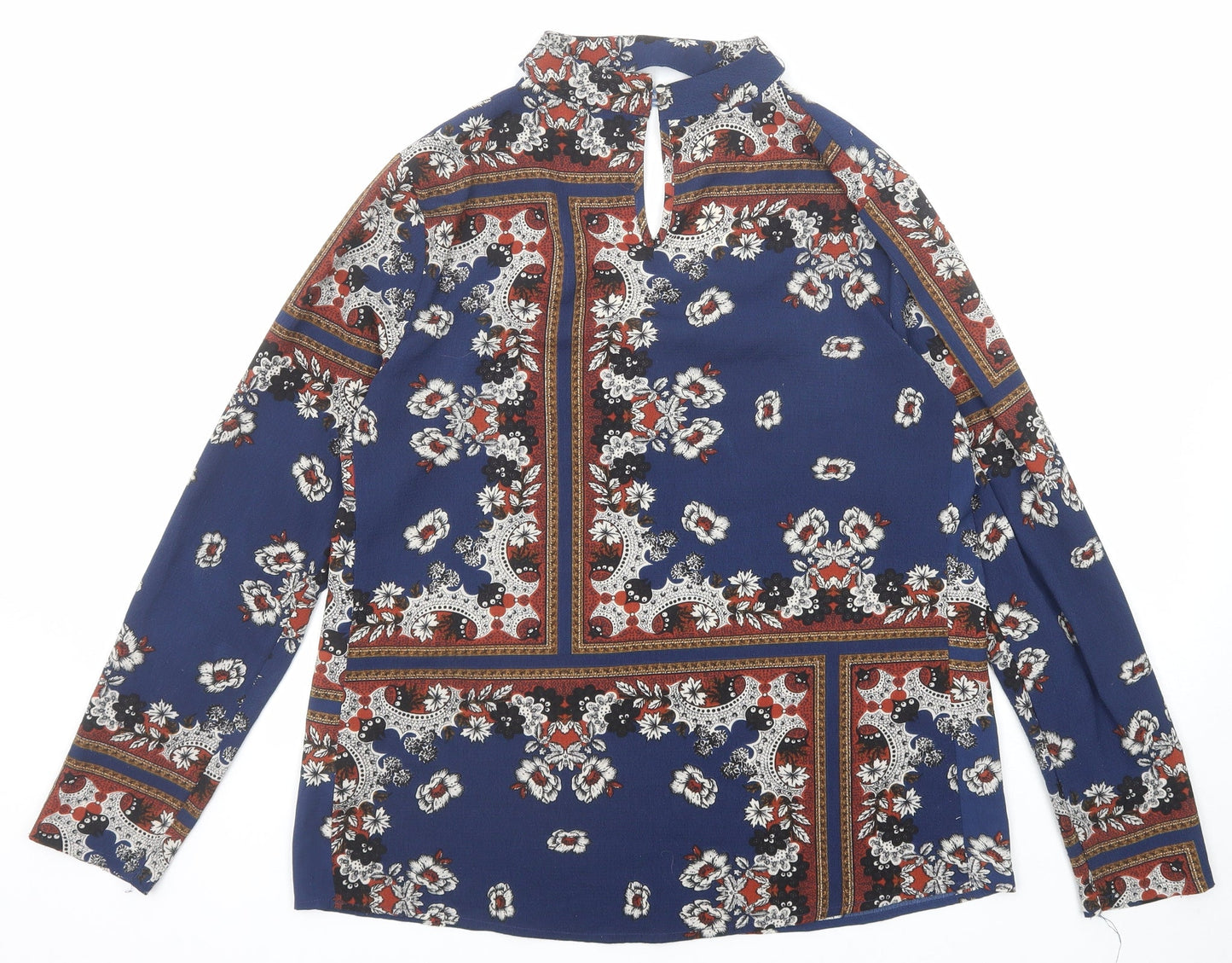Womens UK Size 12 Missguided Blue Basic Blouse
