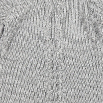 Womens UK Size M Mango Grey Pullover Jumper