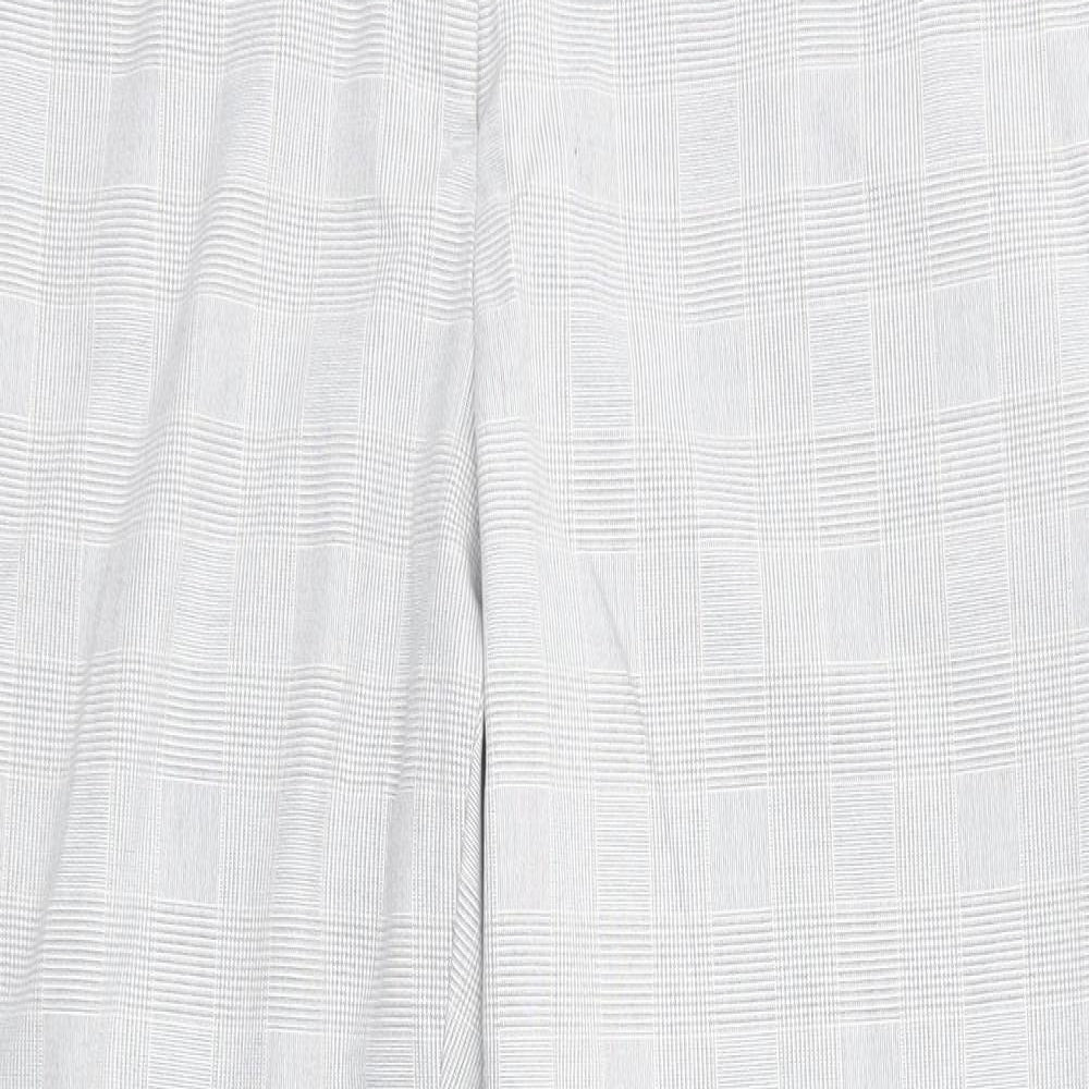 Womens UK Size 14 H&M Regular Fit Dress Pants Grey Trousers