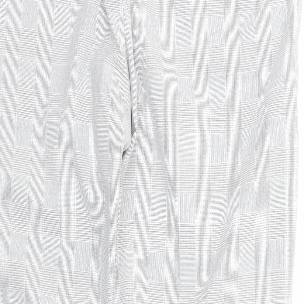 Womens UK Size 14 H&M Regular Fit Dress Pants Grey Trousers