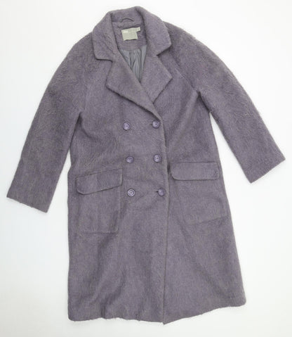 Womens UK Size 10 ASOS Purple Pea Coat
