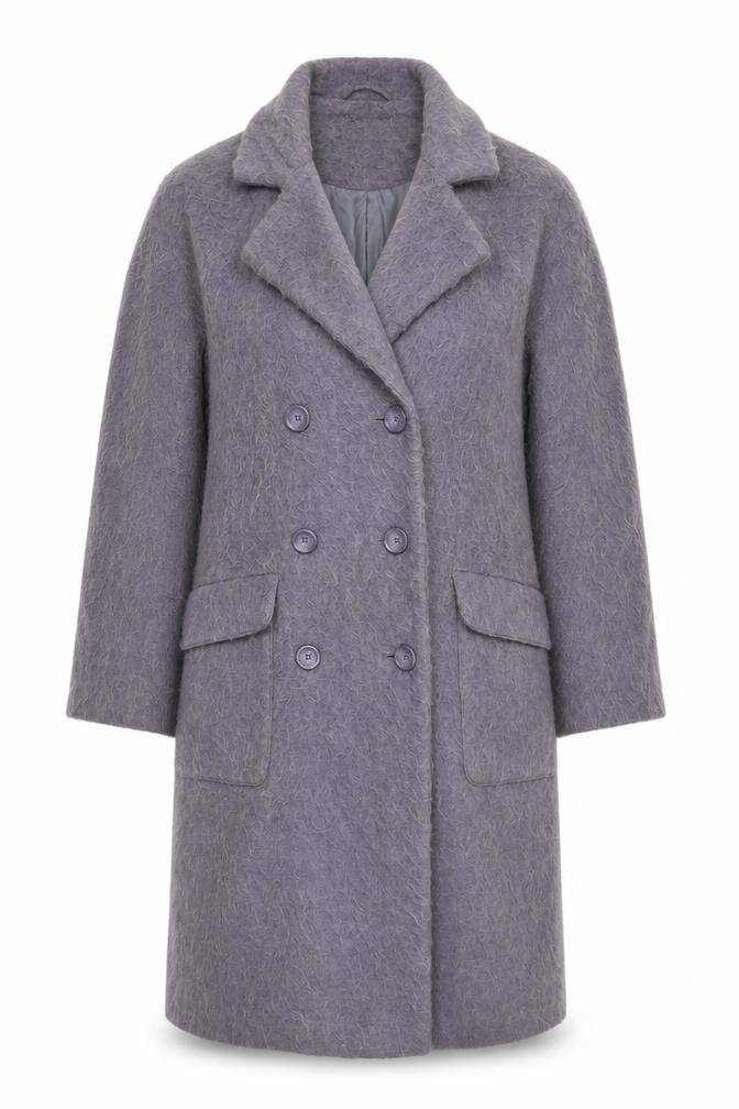 Womens UK Size 10 ASOS Purple Pea Coat
