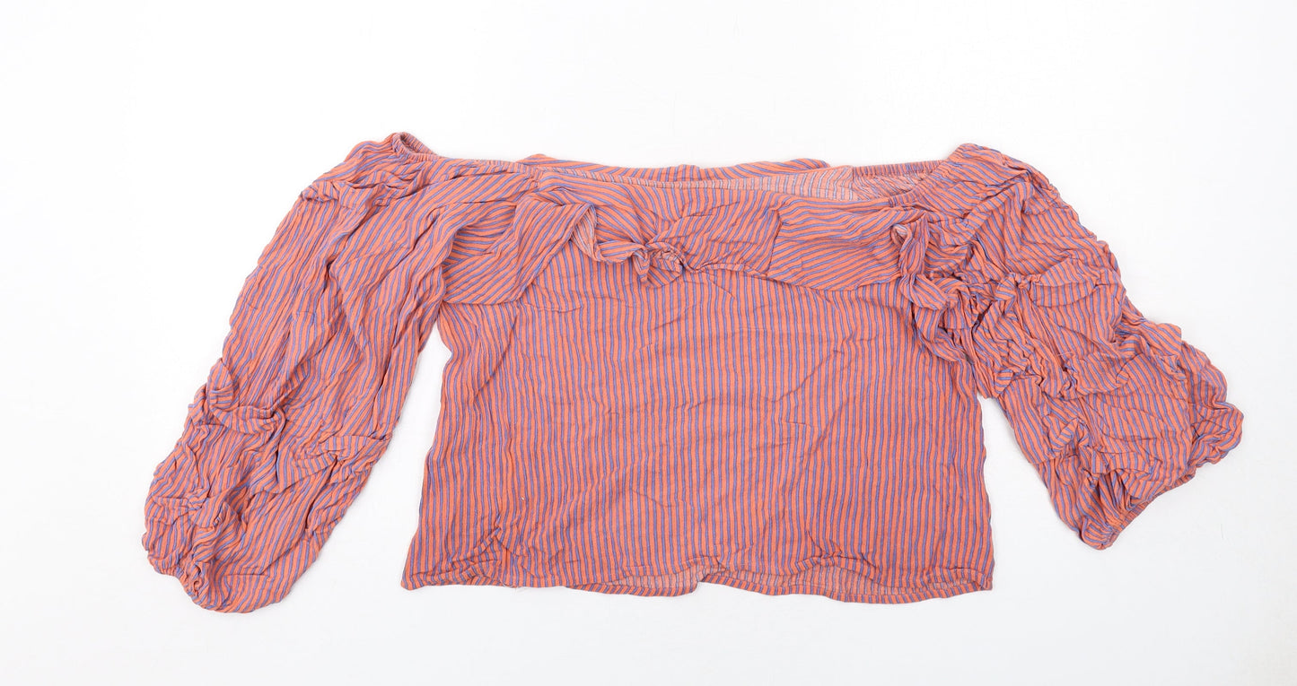 Womens UK Size S Sweewe Orange Basic Blouse