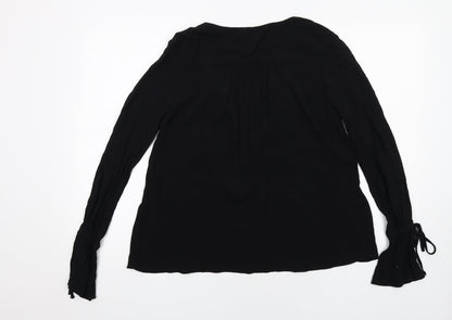 Womens UK Size 6 ASOS Black Basic Blouse