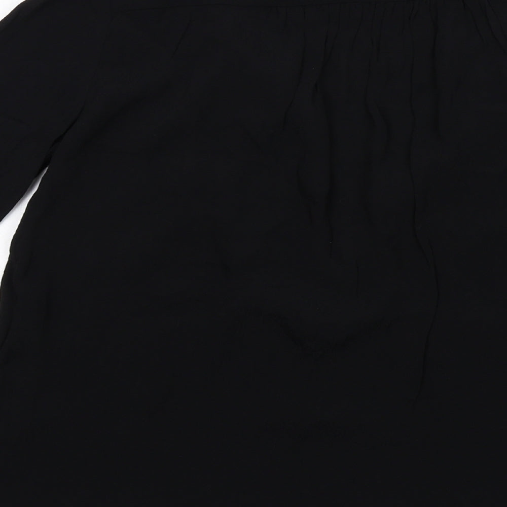 Womens UK Size 6 ASOS Black Basic Blouse