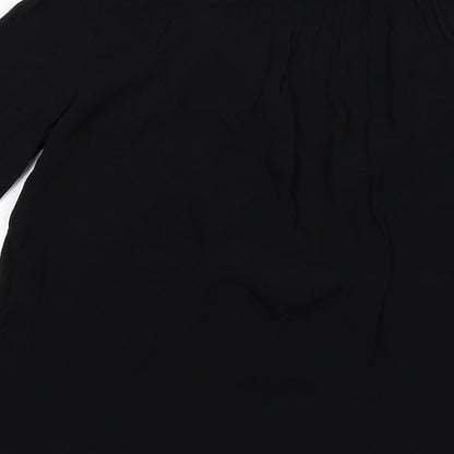 Womens UK Size 6 ASOS Black Basic Blouse