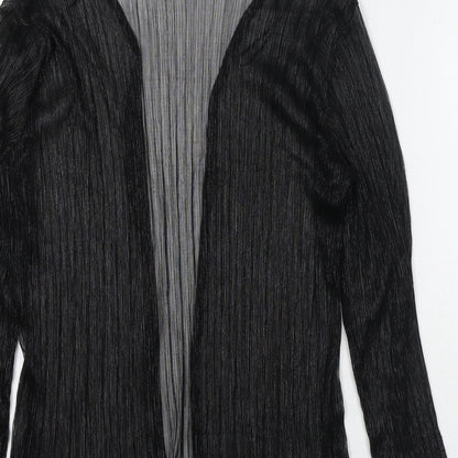 Bonmarché Womens Black Polyester Kimono T-Shirt Size 16 V-Neck