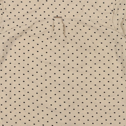 Womens UK Size XS Wardrobe Beige Basic Button-Up