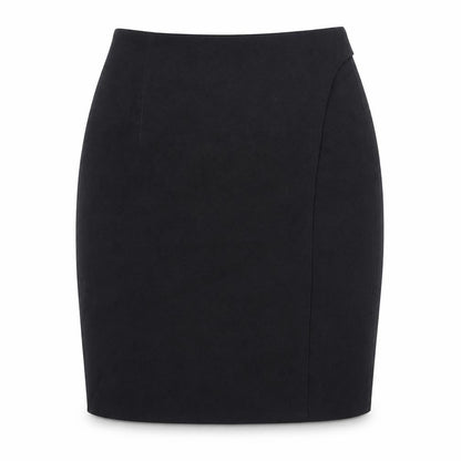 Penny Black Womens Black Wool Straight & Pencil Skirt Size 14 Button