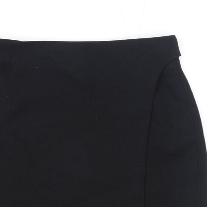 Penny Black Womens Black Wool Straight & Pencil Skirt Size 14 Button