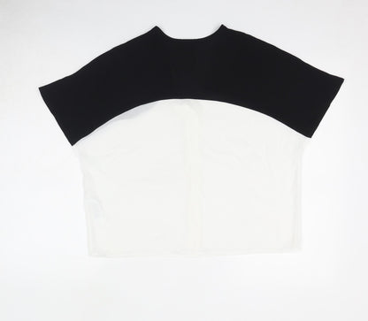 Womens UK Size 8 ASOS Black Basic Button-Up