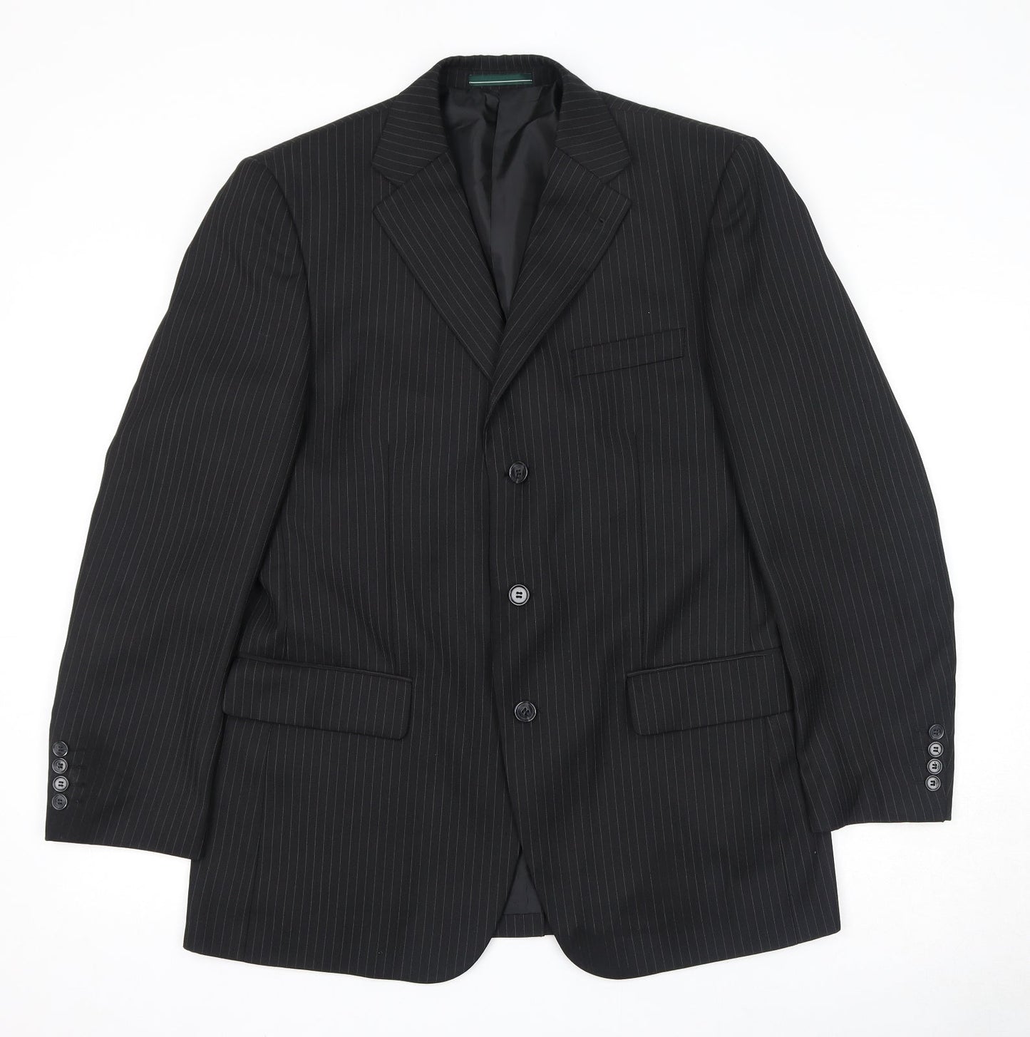 Mens UK Size 40 Greenwoods Regular Black Suit Jacket