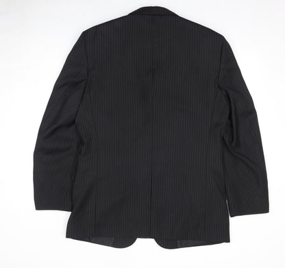 Mens UK Size 40 Greenwoods Regular Black Suit Jacket