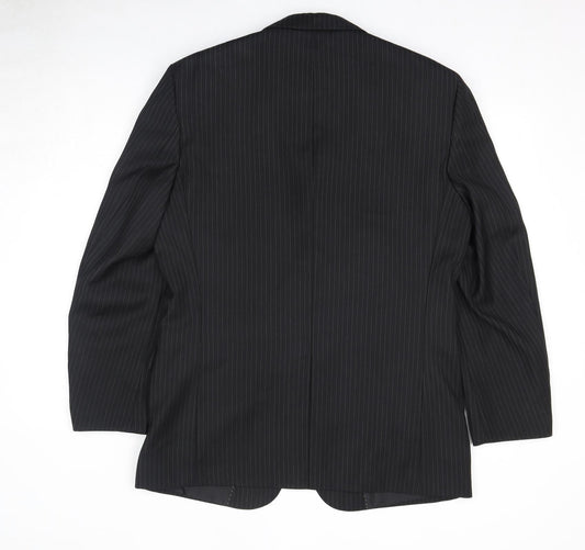 Mens UK Size 40 Greenwoods Regular Black Suit Jacket