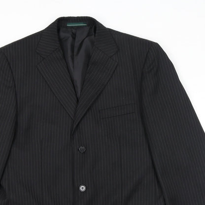 Mens UK Size 40 Greenwoods Regular Black Suit Jacket