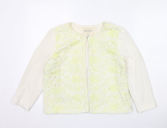 Womens UK Size 10 River Island Ivory Jacket