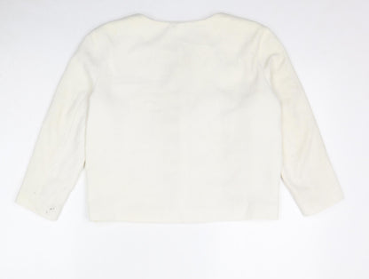 Womens UK Size 10 River Island Ivory Jacket