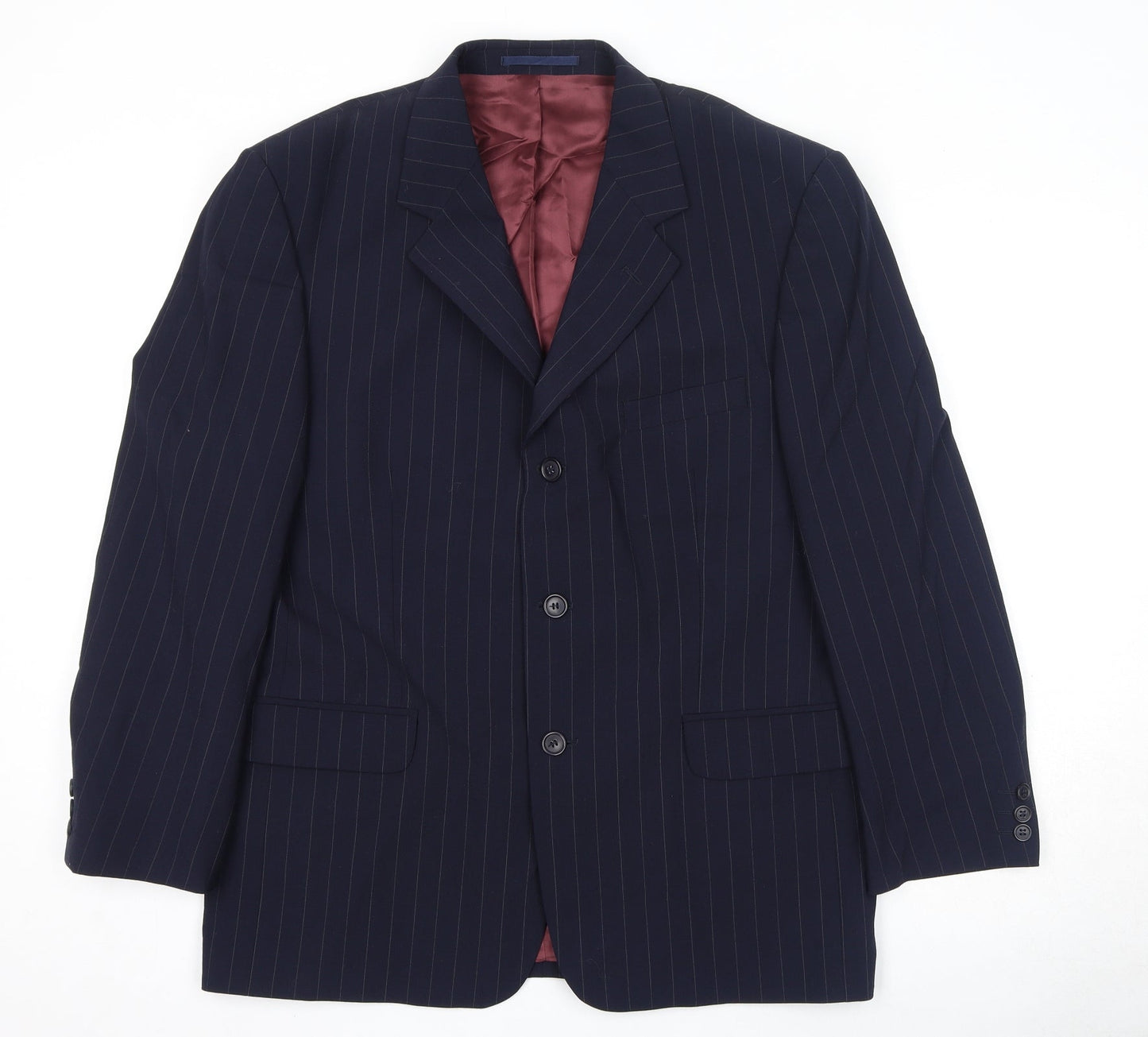 Mens UK Size 40 Brook Taverner Regular Blue Suit Jacket