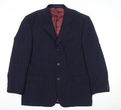 Mens UK Size 40 Brook Taverner Regular Blue Suit Jacket