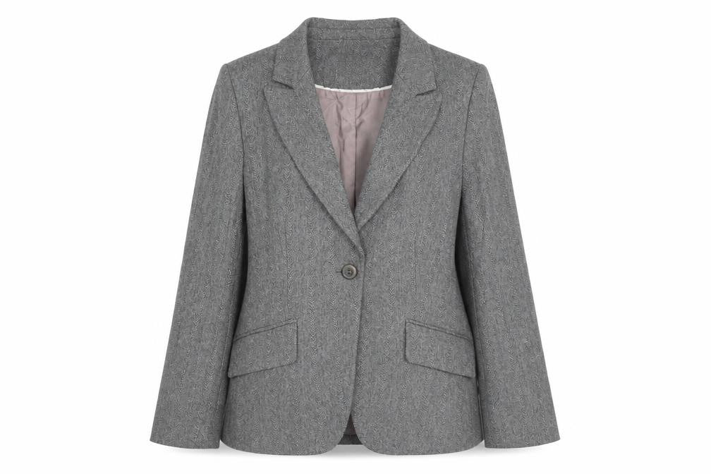 Womens UK Size 10 NEXT Petites Grey Blazer